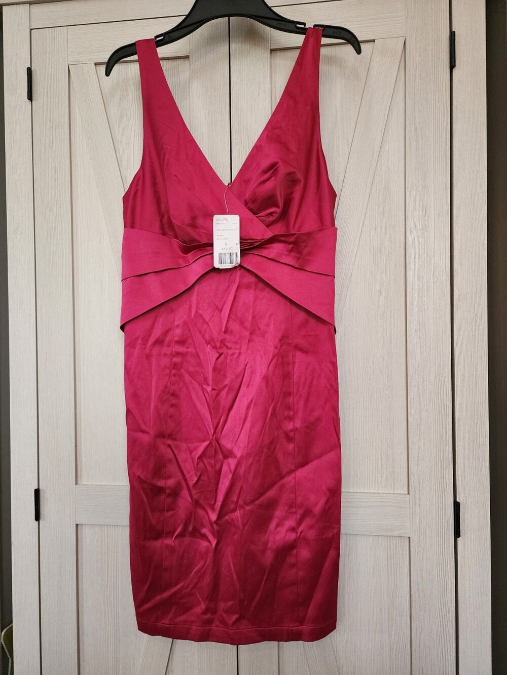 Twenty One Size Small Silk Fuscia/Hot Pink Dress
